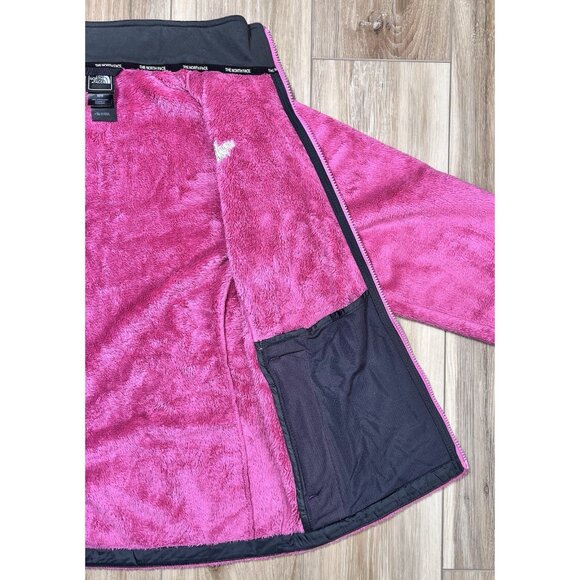 The North Face Full Zip Fuzzy Fleece Pink Jacket - Women Size Medium - Picture 11 of 16